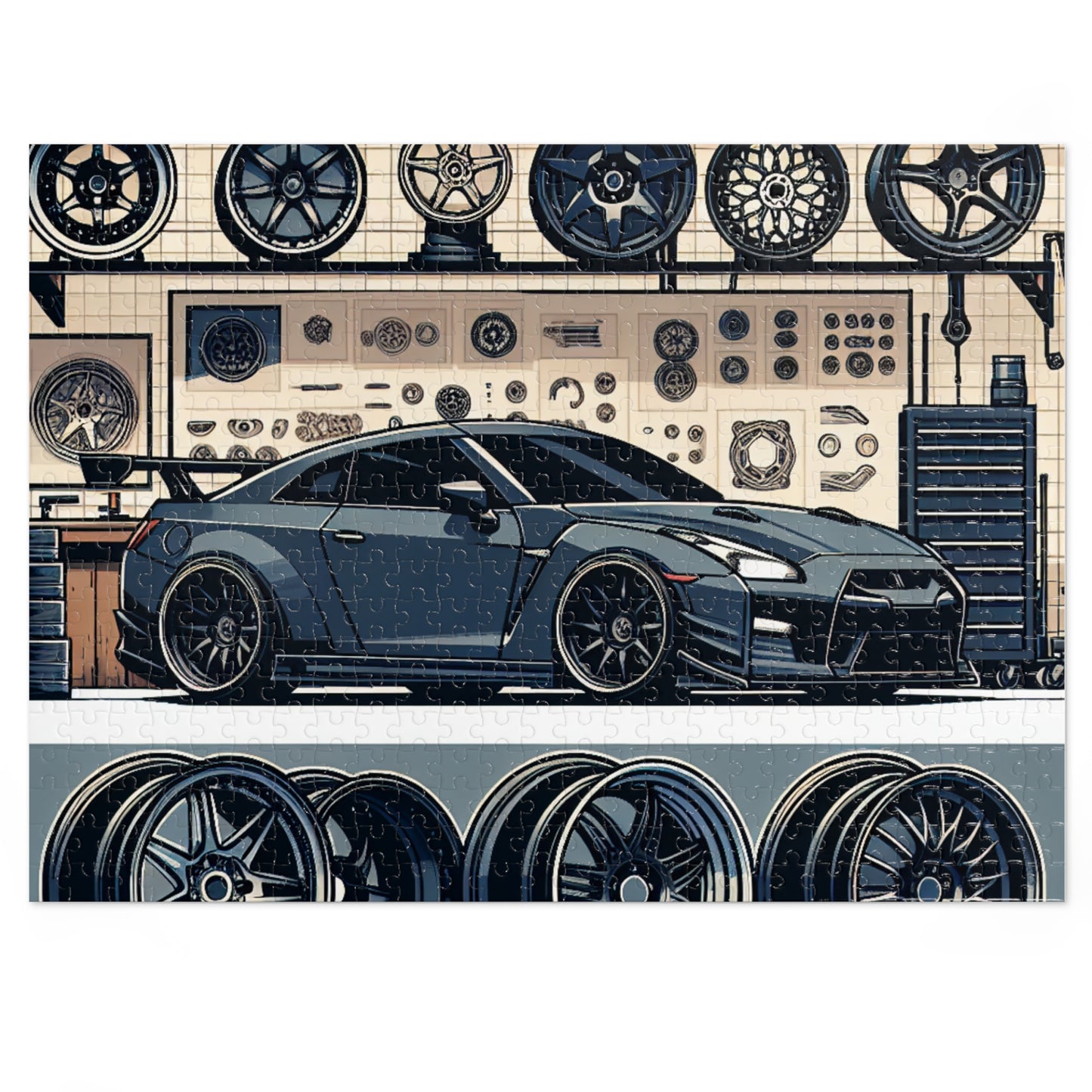 Automotive Enthusiast Jigsaw Puzzle with Tin - Perfect Gift for Car Lovers