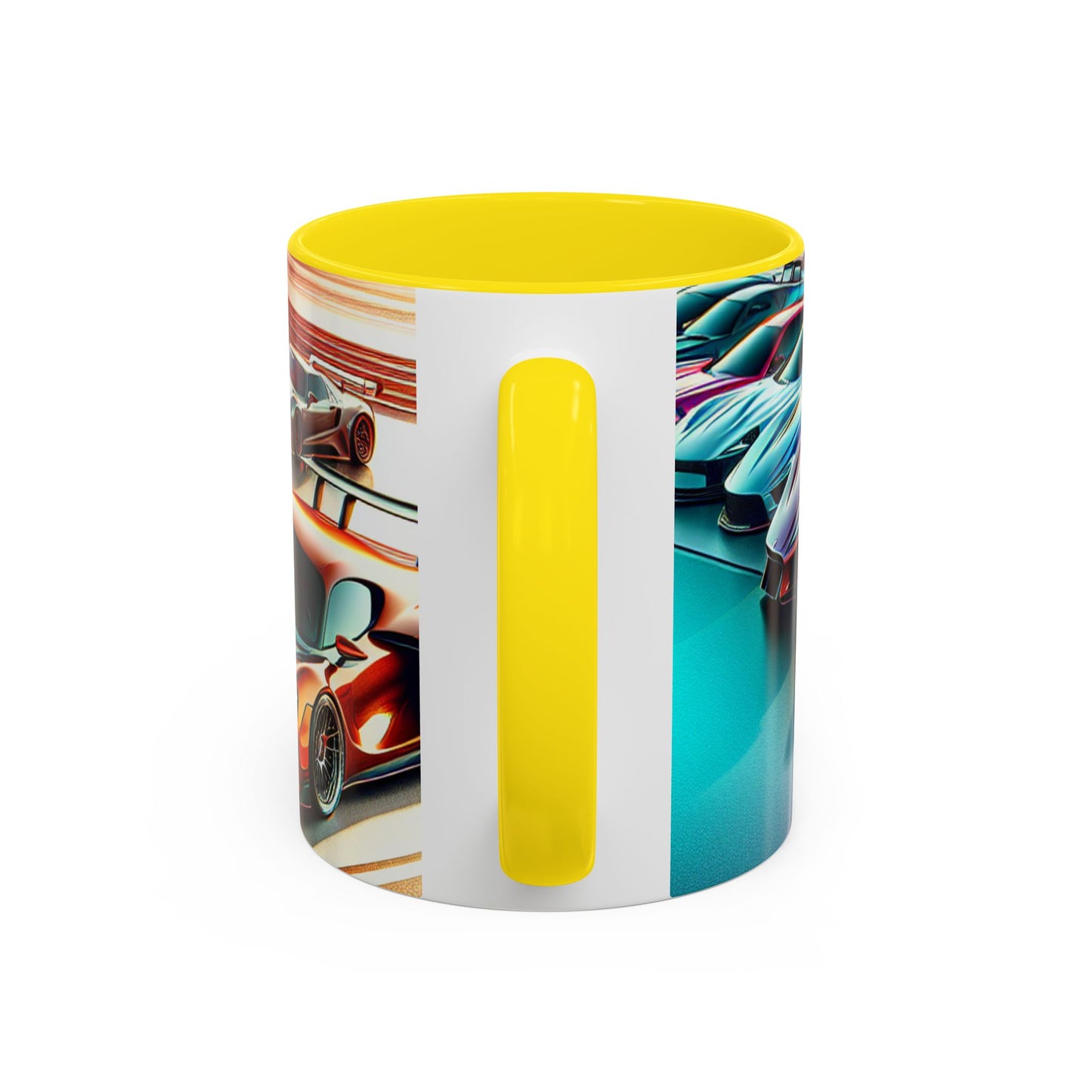 Racing Passion Accent Coffee Mug - Perfect Gift for Car Enthusiasts
