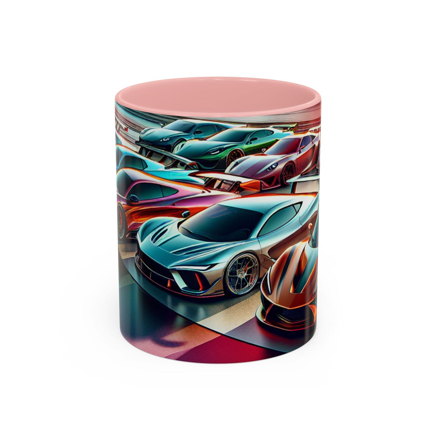 Racing Passion Accent Coffee Mug - Perfect Gift for Car Enthusiasts