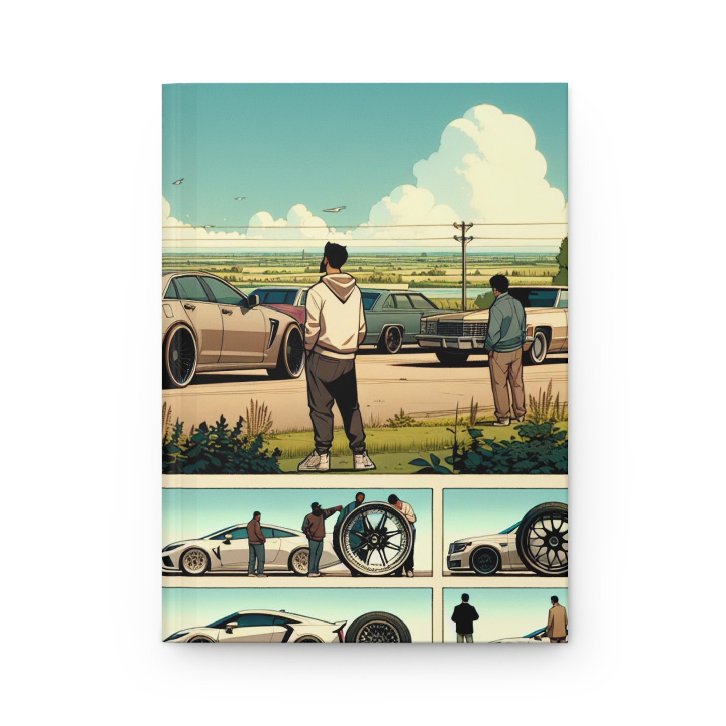Stylish Automotive Hardcover Journal - Perfect for Car Enthusiasts