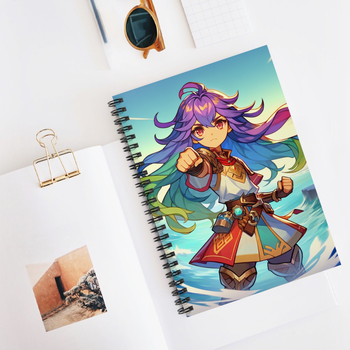 Anime Hero Spiral Notebook - Ruled Line for Creative Minds
