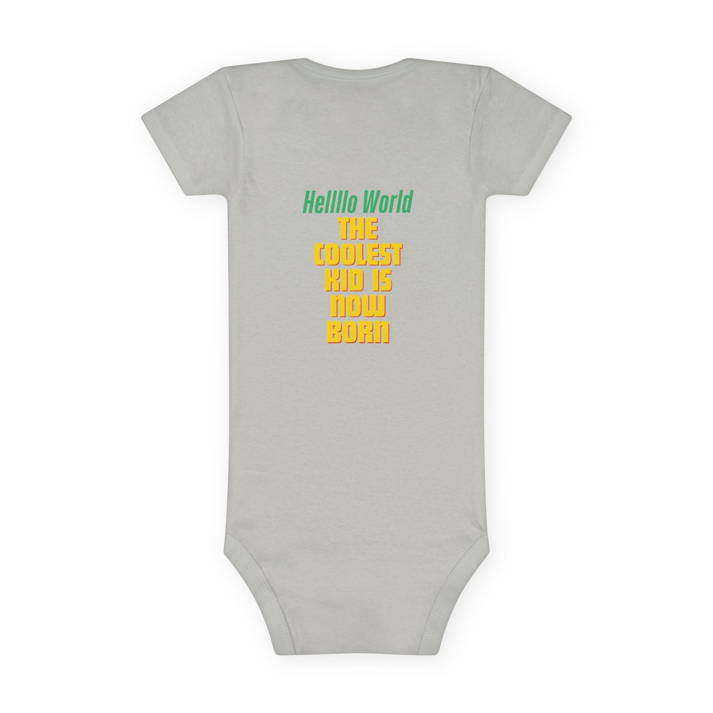 Coolest Kid Baby Onesie - Hello World Unisex Infant Bodysuit