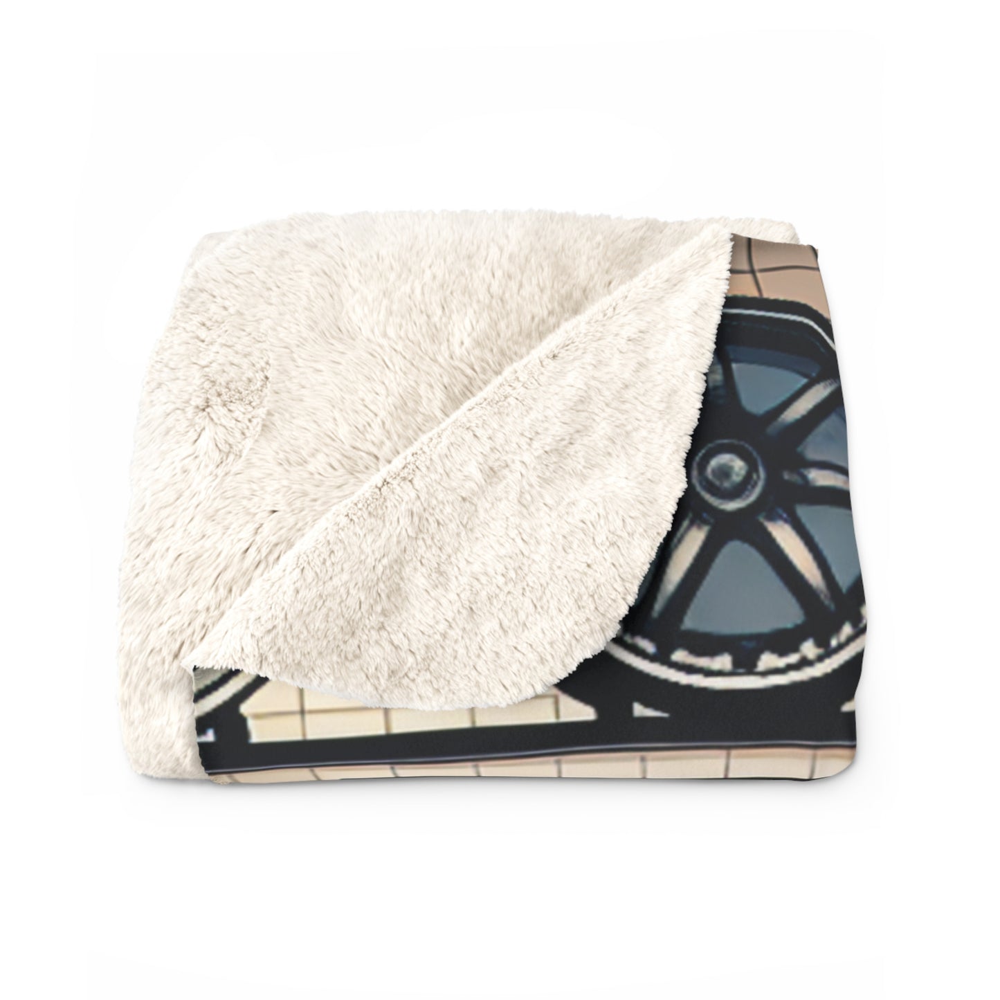 Automotive-Inspired Sherpa Fleece Blanket - Perfect for Car Enthusiasts