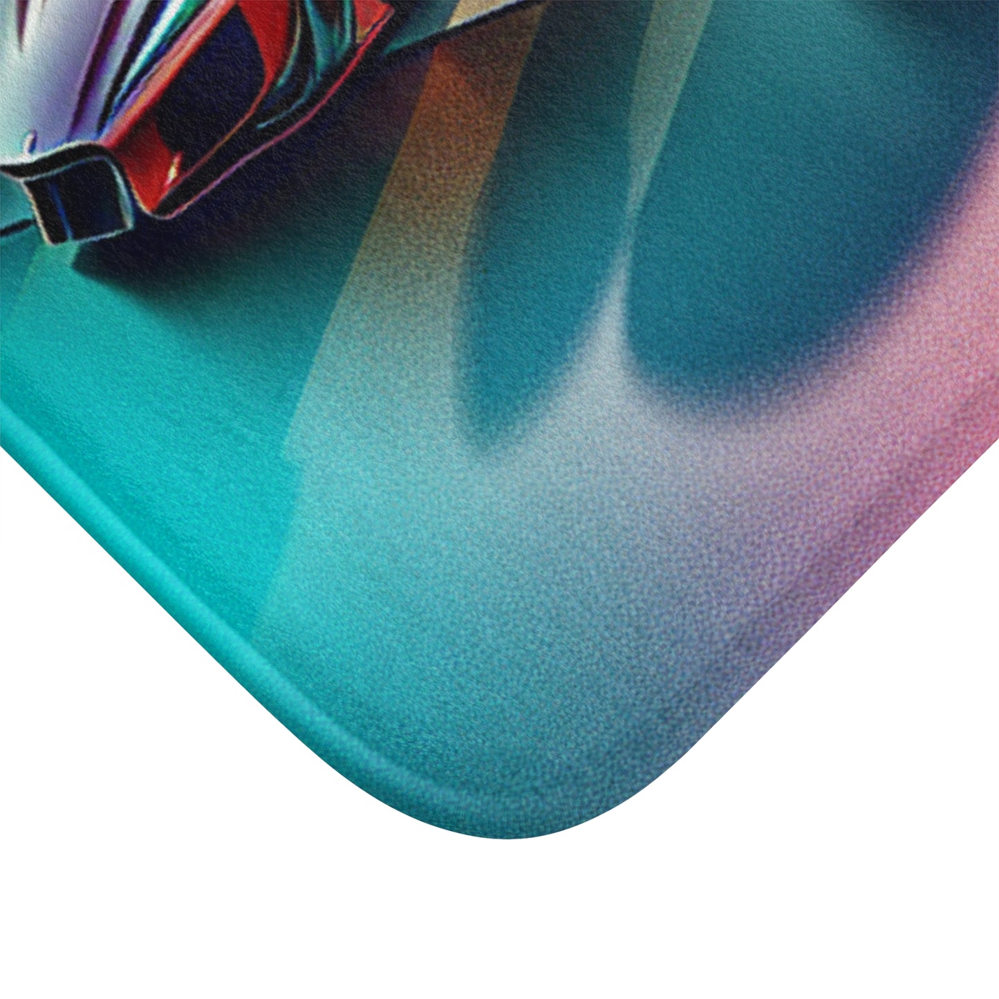 Racing Cars Bath Mat - Vibrant Automotive Design for Car Enthusiasts