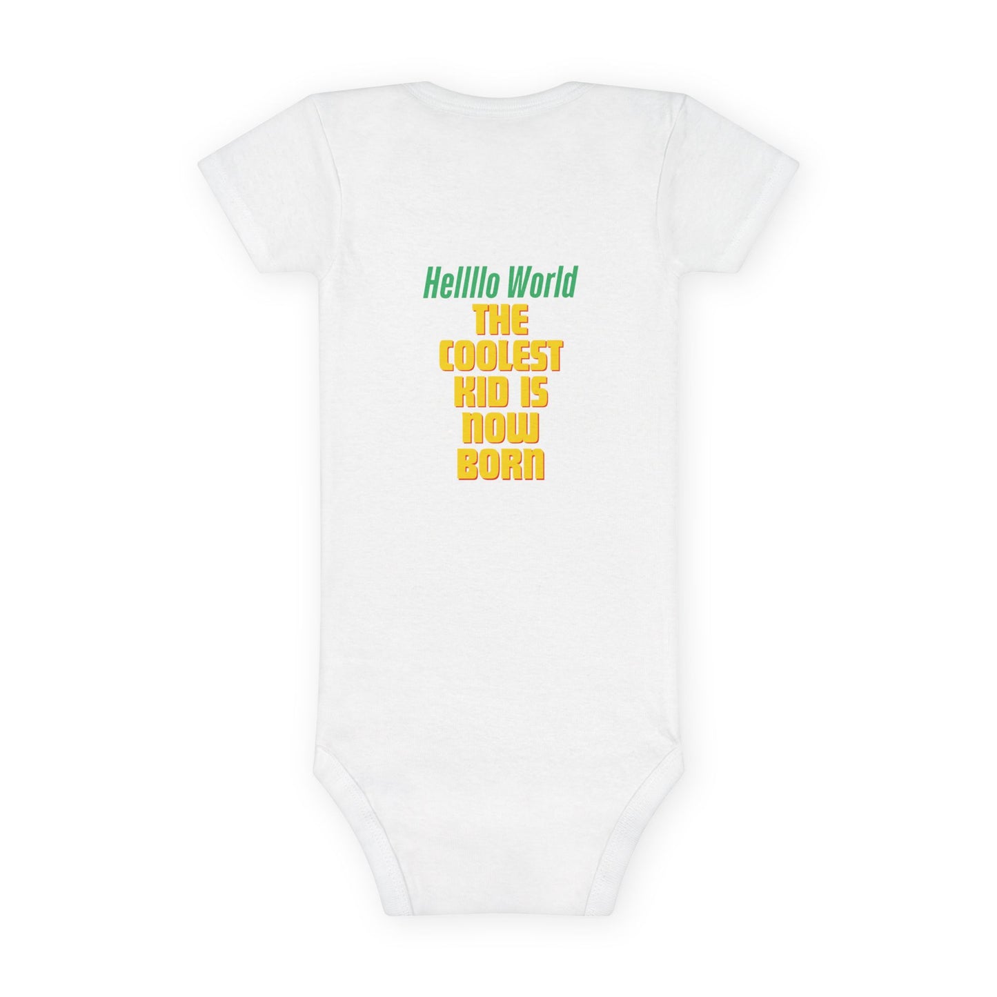 Coolest Kid Baby Onesie - Hello World Unisex Infant Bodysuit