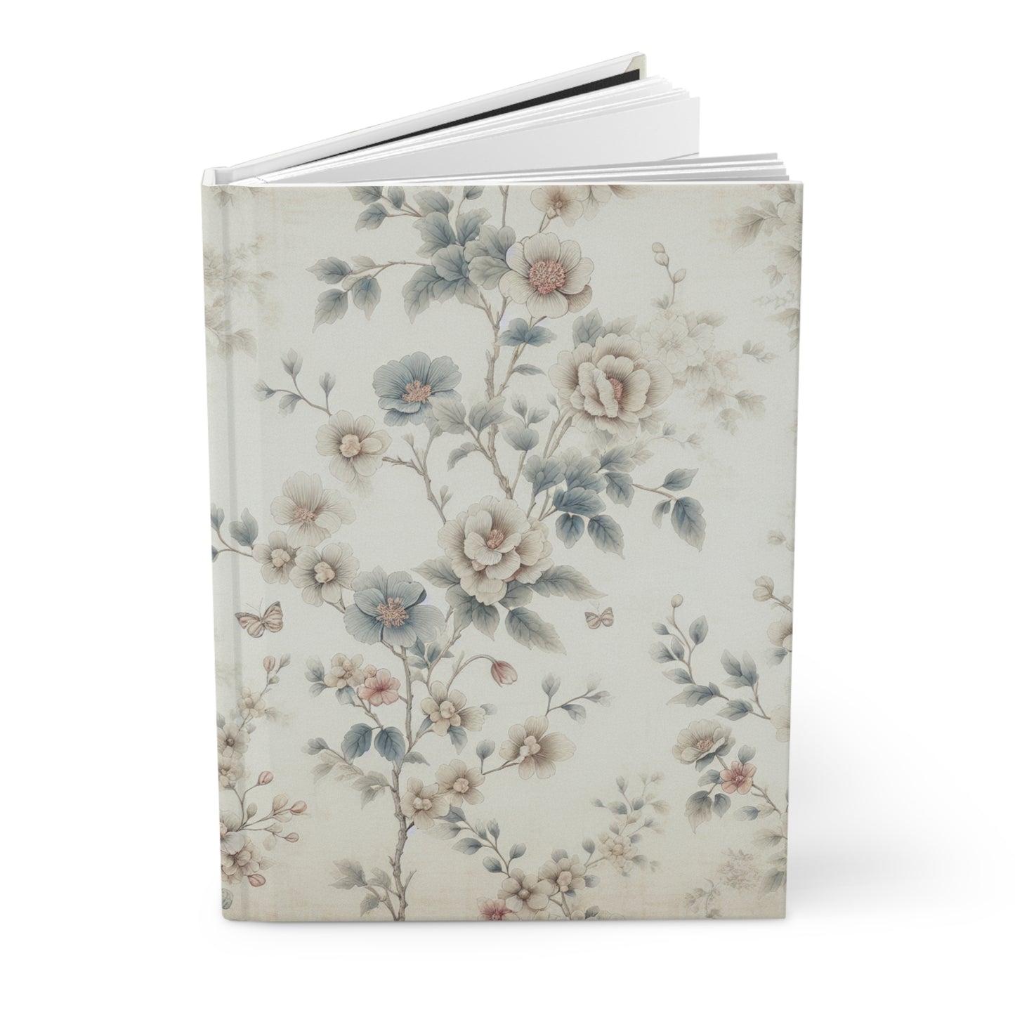 Floral Hardcover Journal - Elegant Matte Finish for Writing & Note-Taking