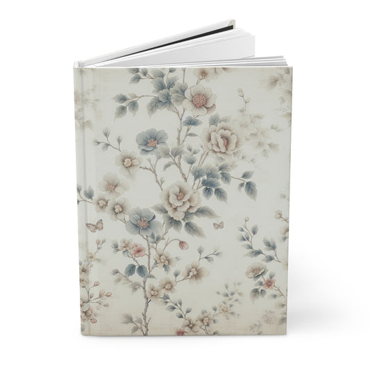Floral Hardcover Journal - Elegant Matte Finish for Writing & Note-Taking
