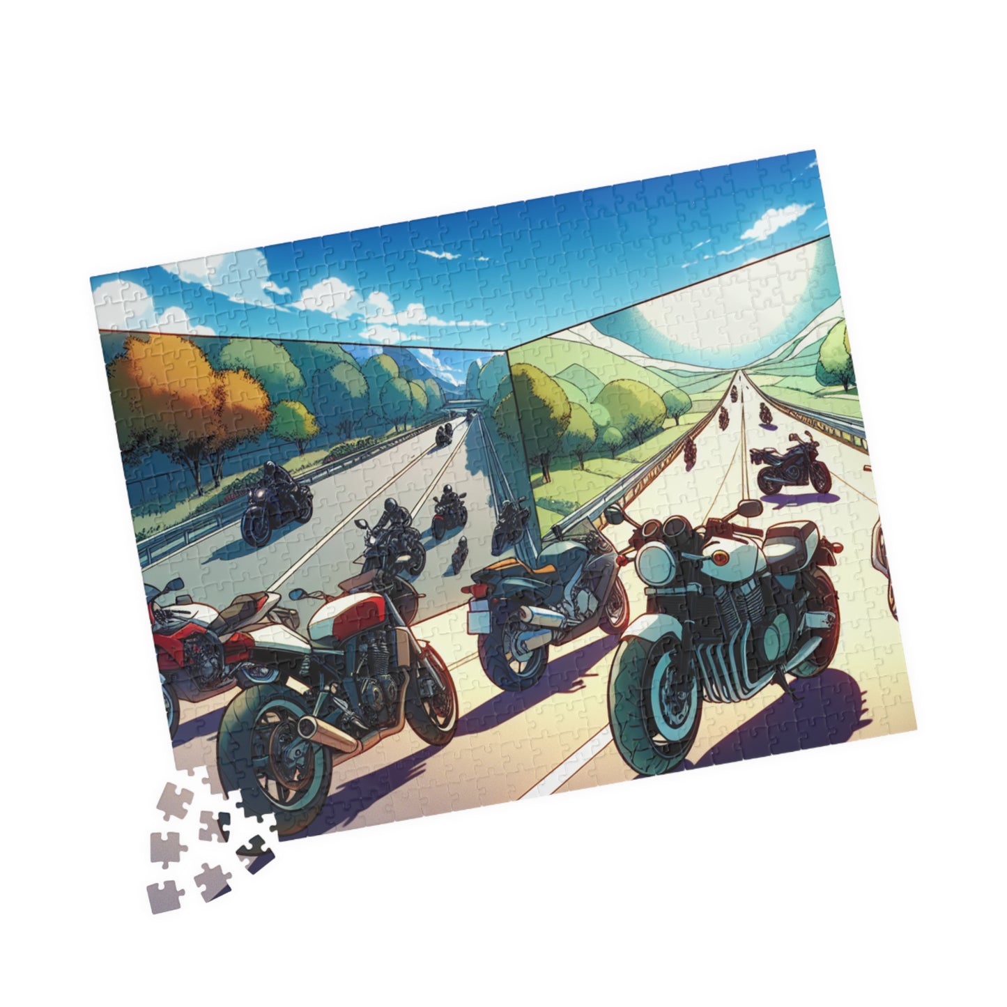 Motorcycle Adventure Puzzle - 110 to 1014 Pieces for Riders & Enthusiasts
