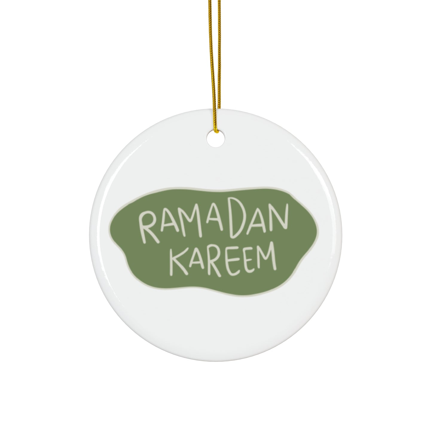Ramadan Kareem Ceramic Ornament - Festive Decor for Celebrations
