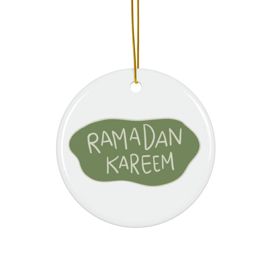 Ramadan Kareem Ceramic Ornament - Festive Decor for Celebrations