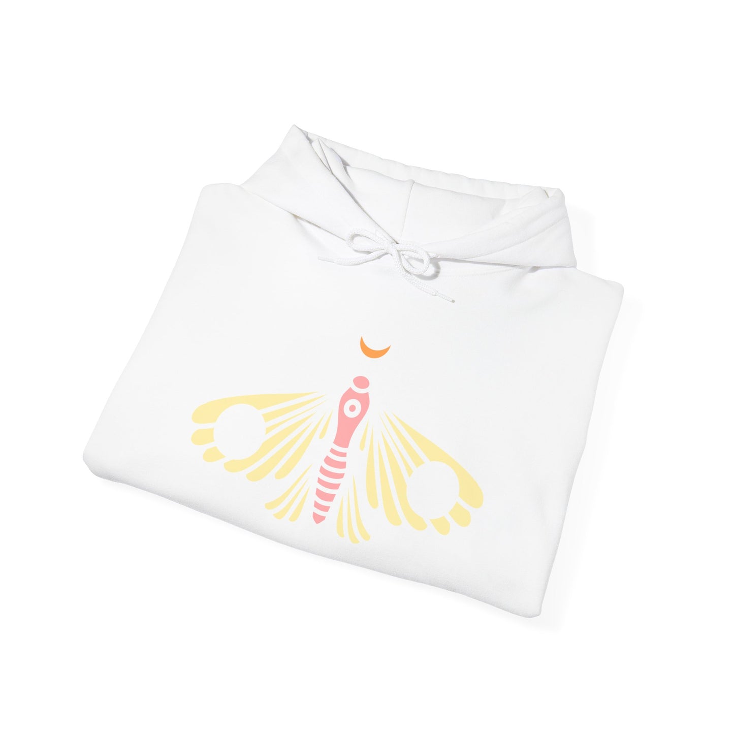 Dreamy Moth Unisex Hoodie - Cozy Streetwear for Nature Lovers