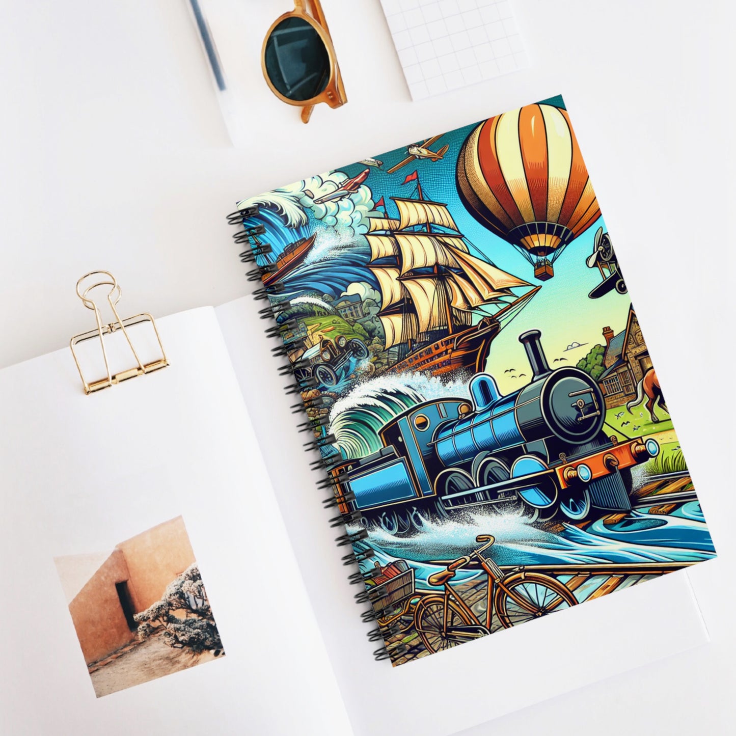Adventure-themed Spiral Notebook - Ruled Line for Creative Minds