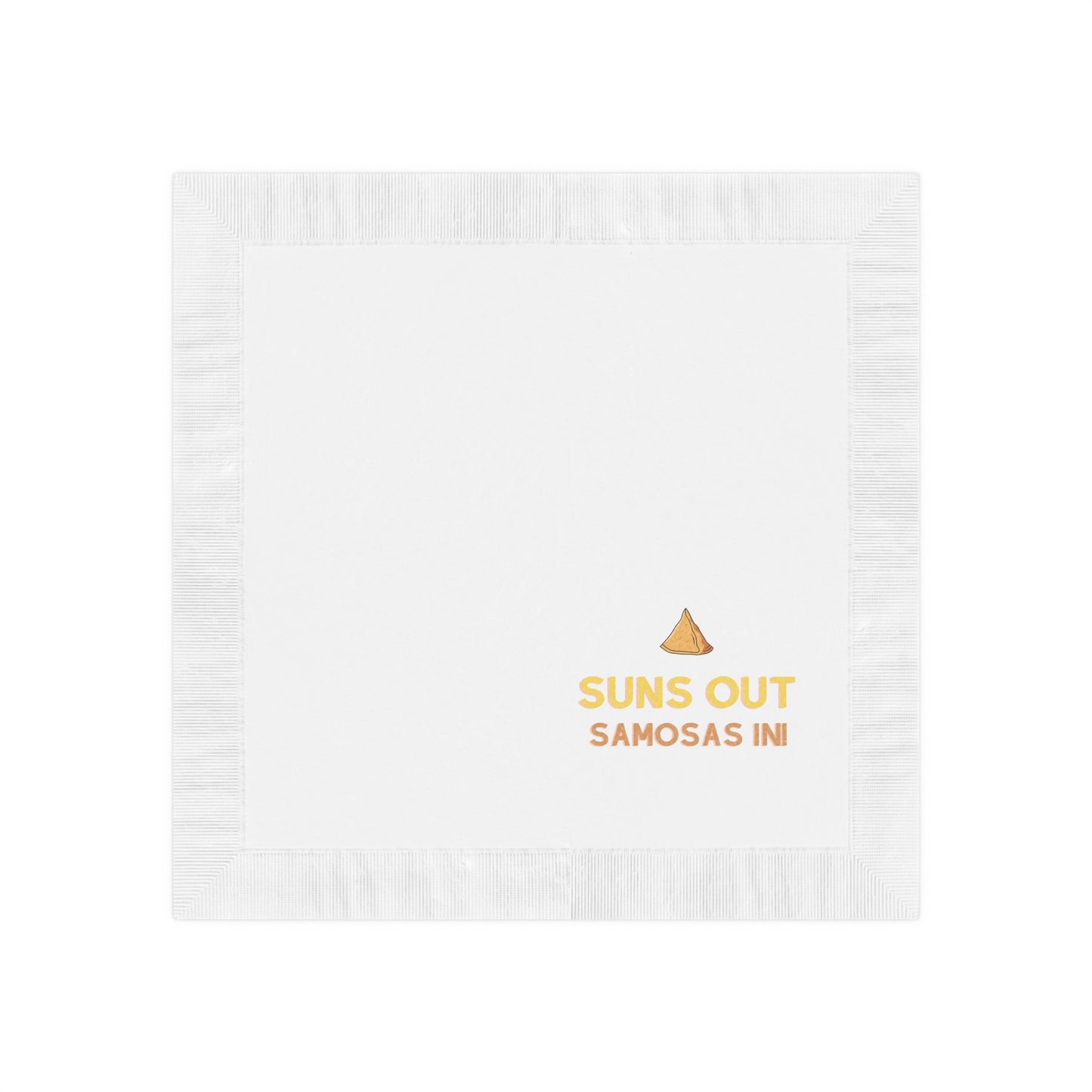 Suns Out Samosas In! Napkins - Fun Party Decor for Summer Gatherings