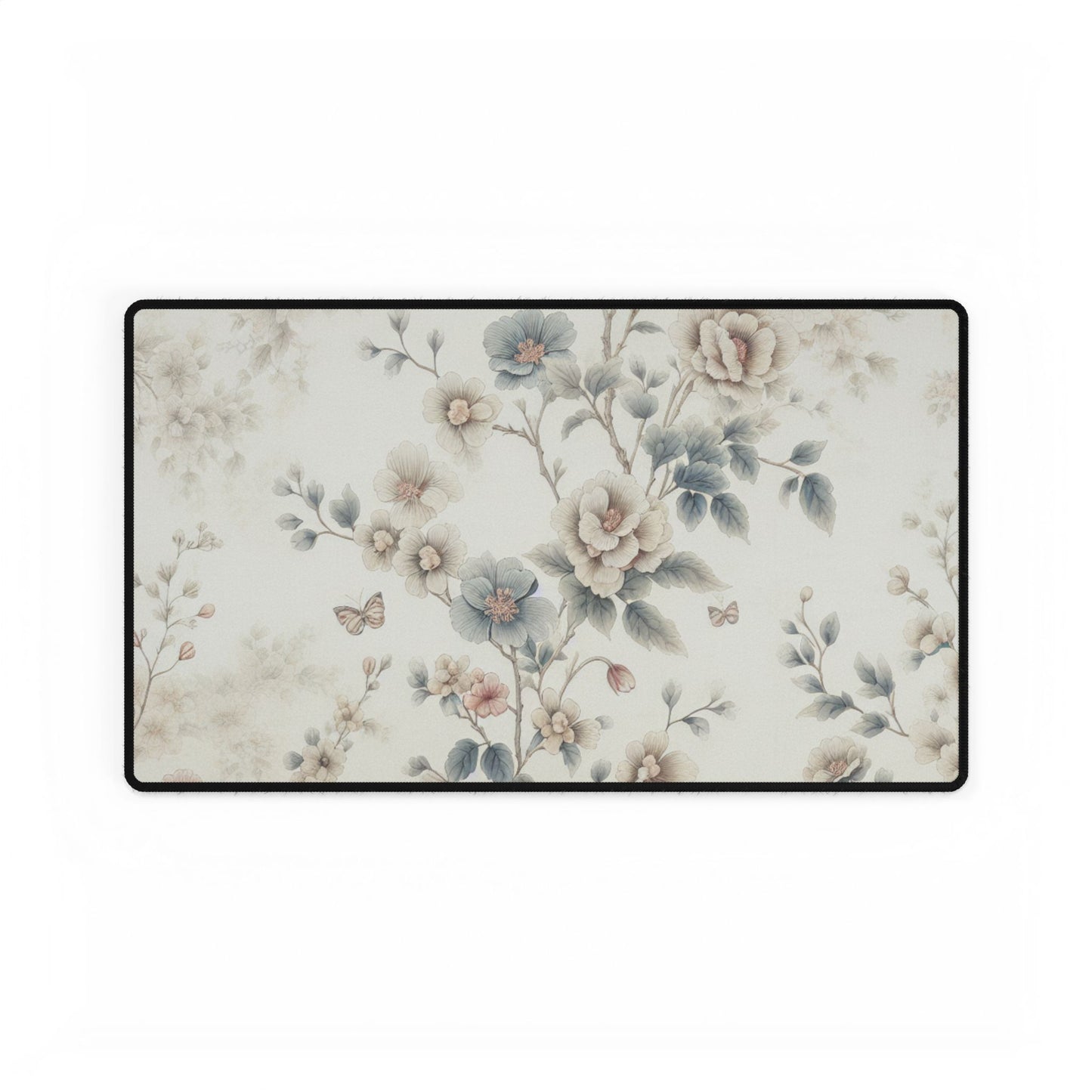 Elegant Floral Desk Mat - Stylish Office Decor for Home and Work