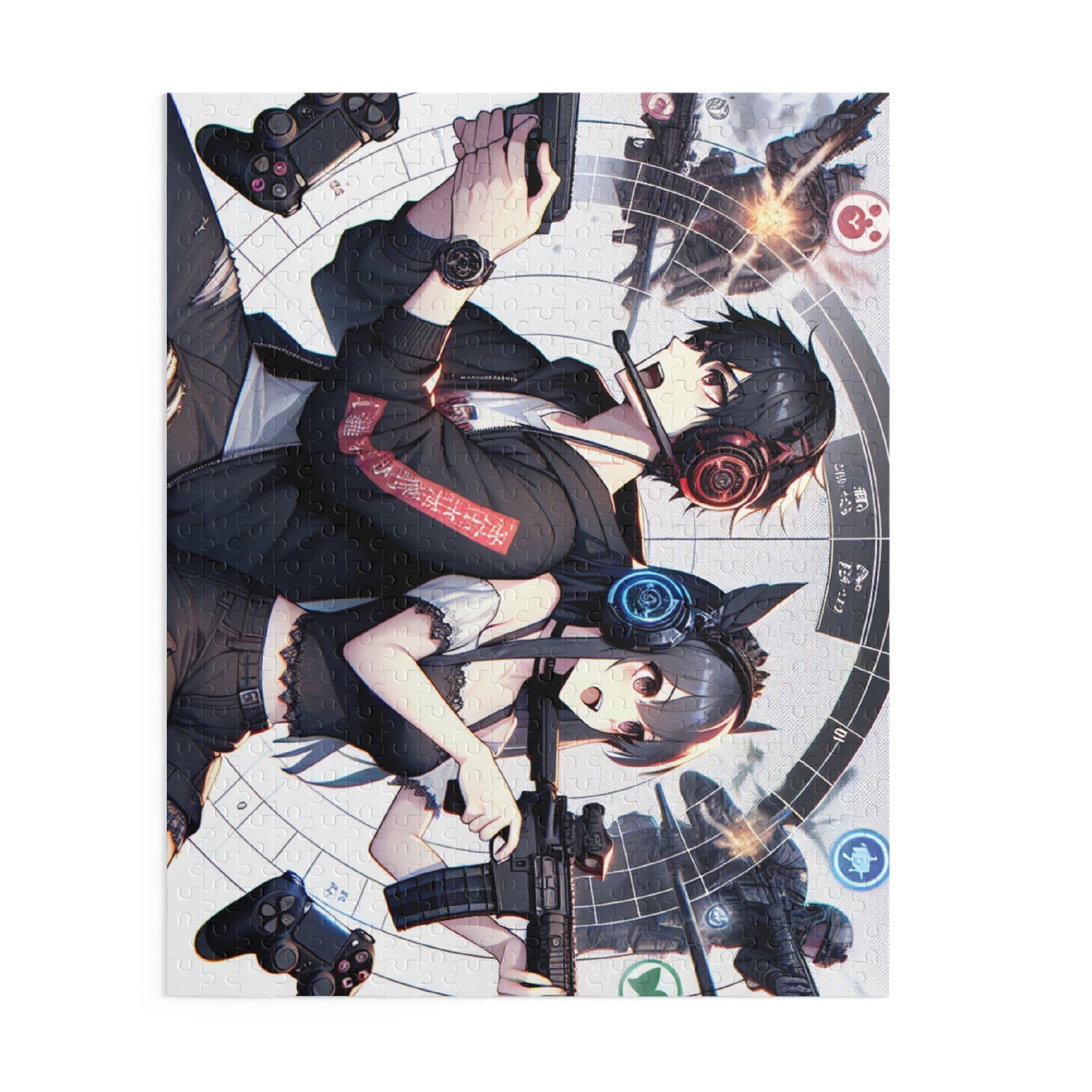 Gaming Couple Puzzle - 120, 252, 500-Piece Anime Art