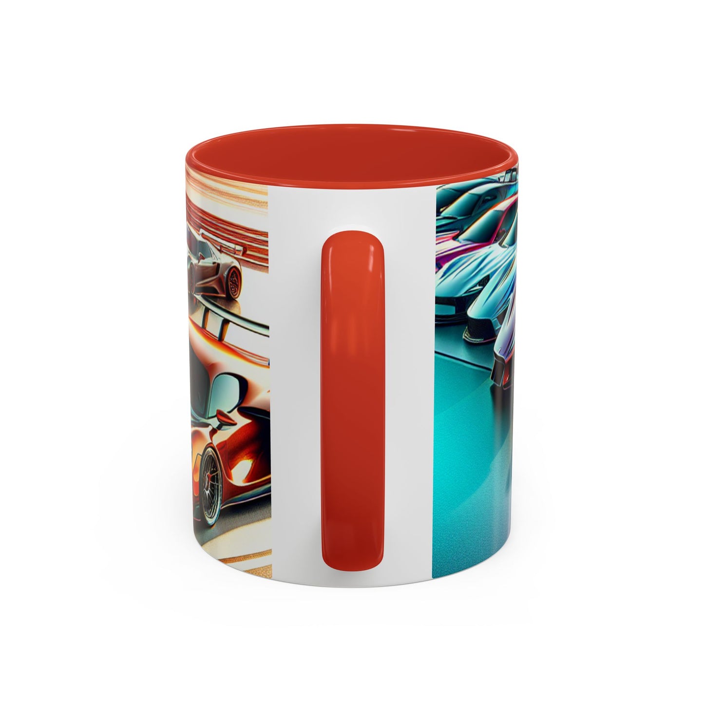 Racing Passion Accent Coffee Mug - Perfect Gift for Car Enthusiasts