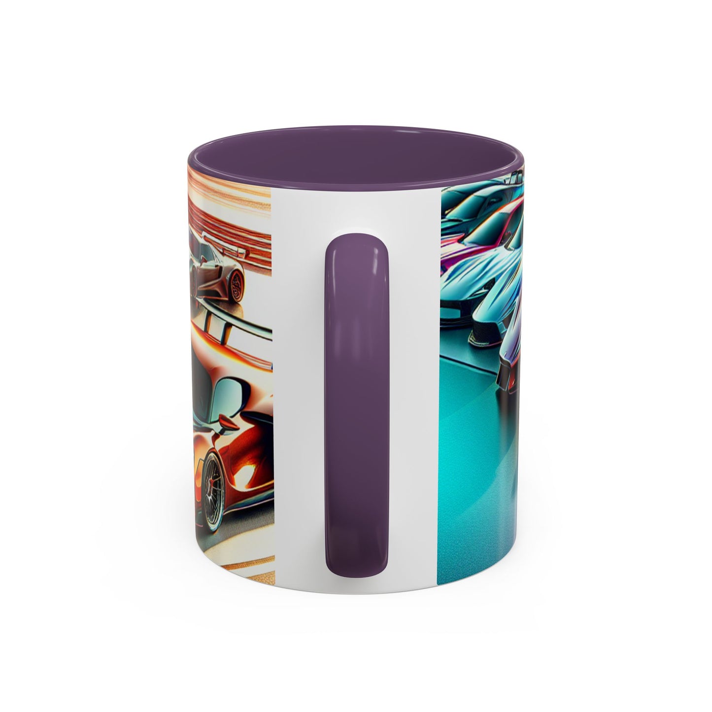 Racing Passion Accent Coffee Mug - Perfect Gift for Car Enthusiasts