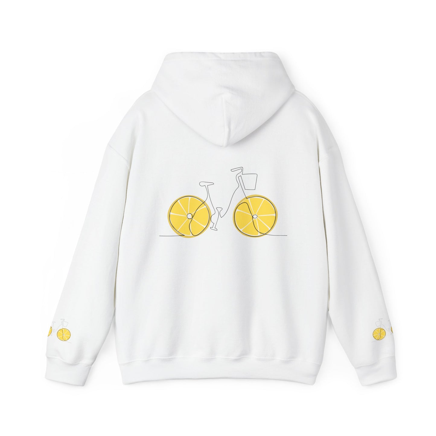 Lemon Bicycle Unisex Hoodie - Sweet and Refreshing Style for Summer Adventures