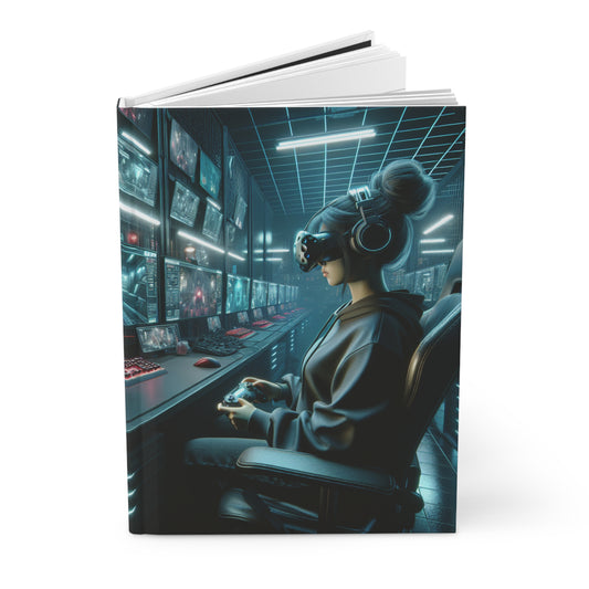 Gamer Girl Hardcover Journal - Matte Finish for Ideal Gaming Notes & Inspiration
