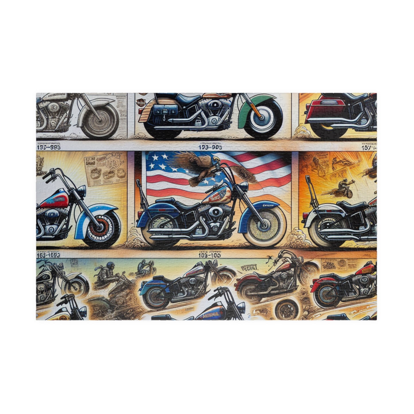 Motorcycle Puzzle (110, 252, 520, 1014-piece)