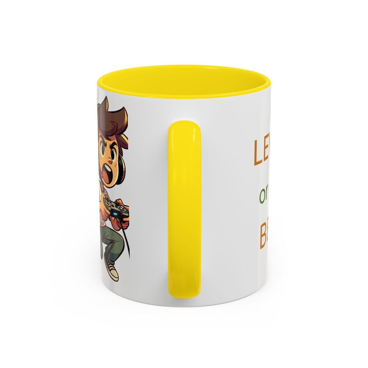 Gamer Motivational Coffee Mug - Level Up with Fun Design