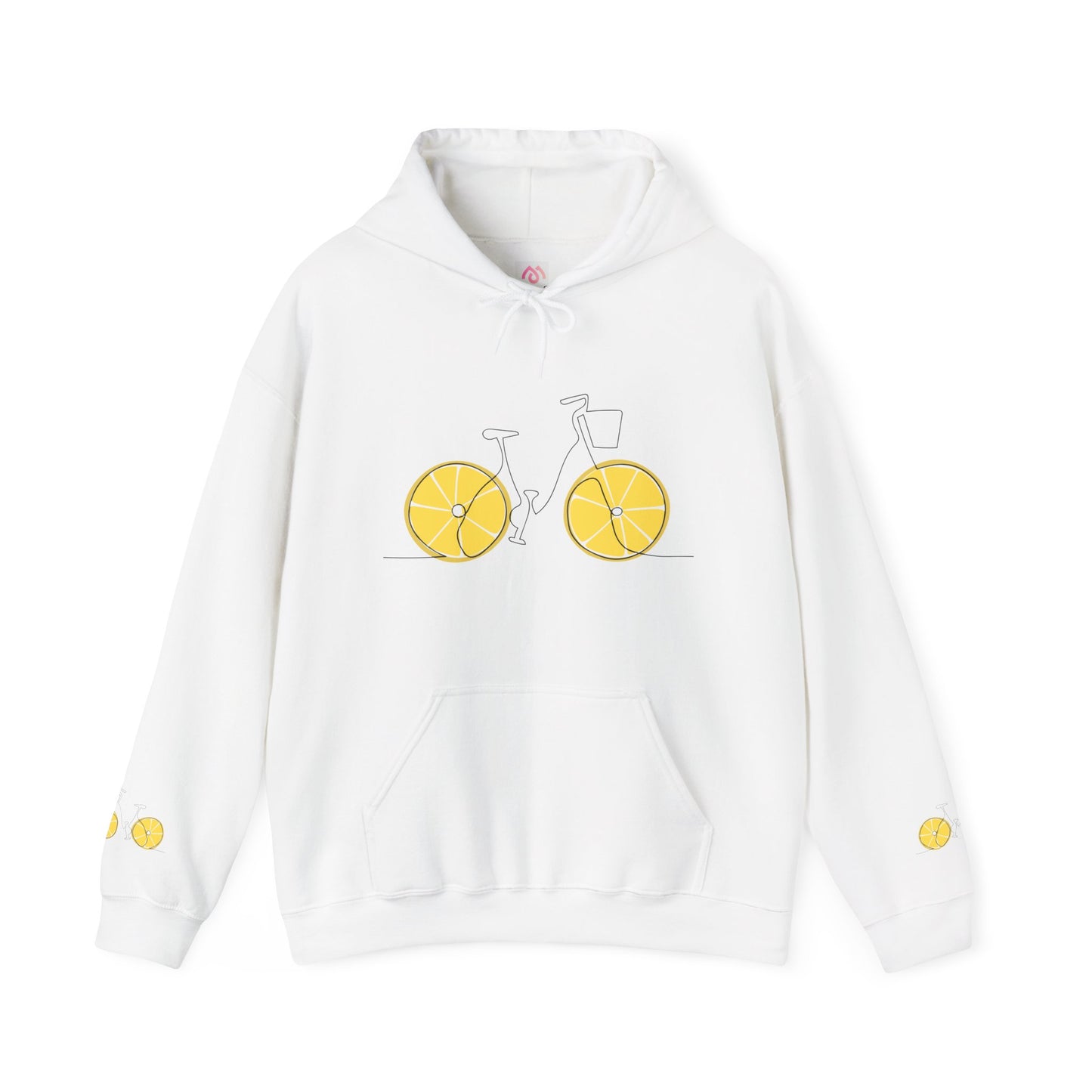 Lemon Bicycle Unisex Hoodie - Sweet and Refreshing Style for Summer Adventures