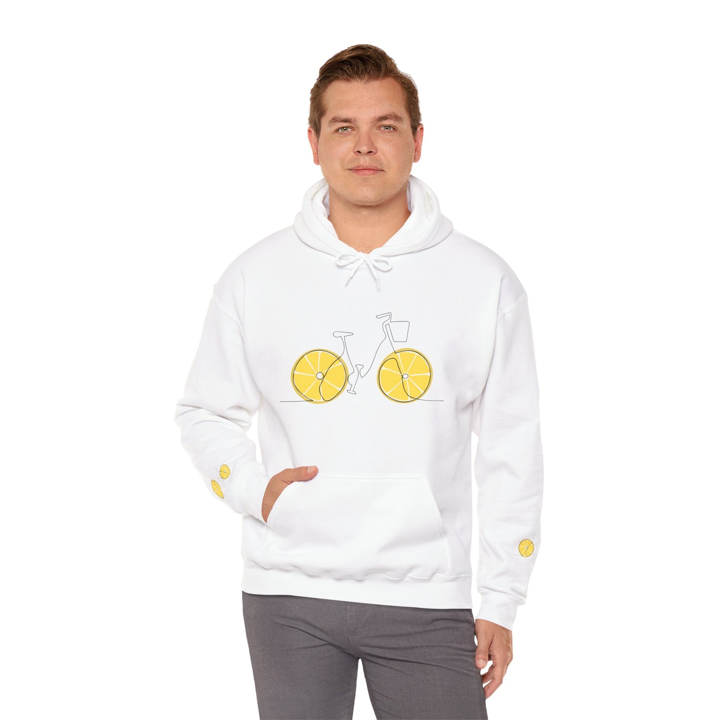 Lemon Bicycle Unisex Hoodie - Sweet and Refreshing Style for Summer Adventures