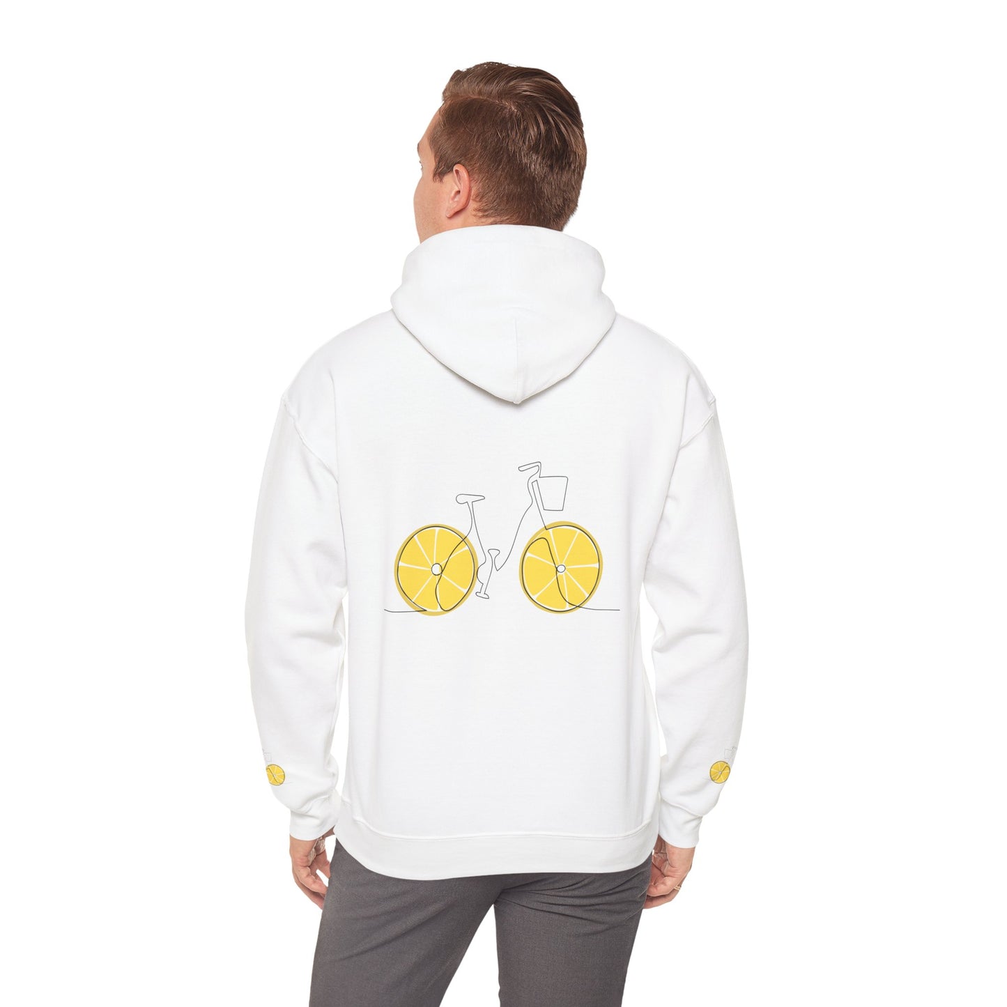 Lemon Bicycle Unisex Hoodie - Sweet and Refreshing Style for Summer Adventures