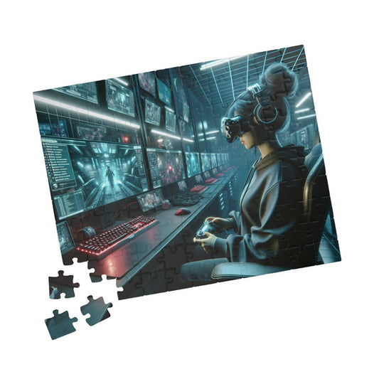 Gaming Girl Aesthetic Puzzle - 110, 252, 520, 1014-Piece Options | Perfect Gift for Gamers and Puzzle Lovers