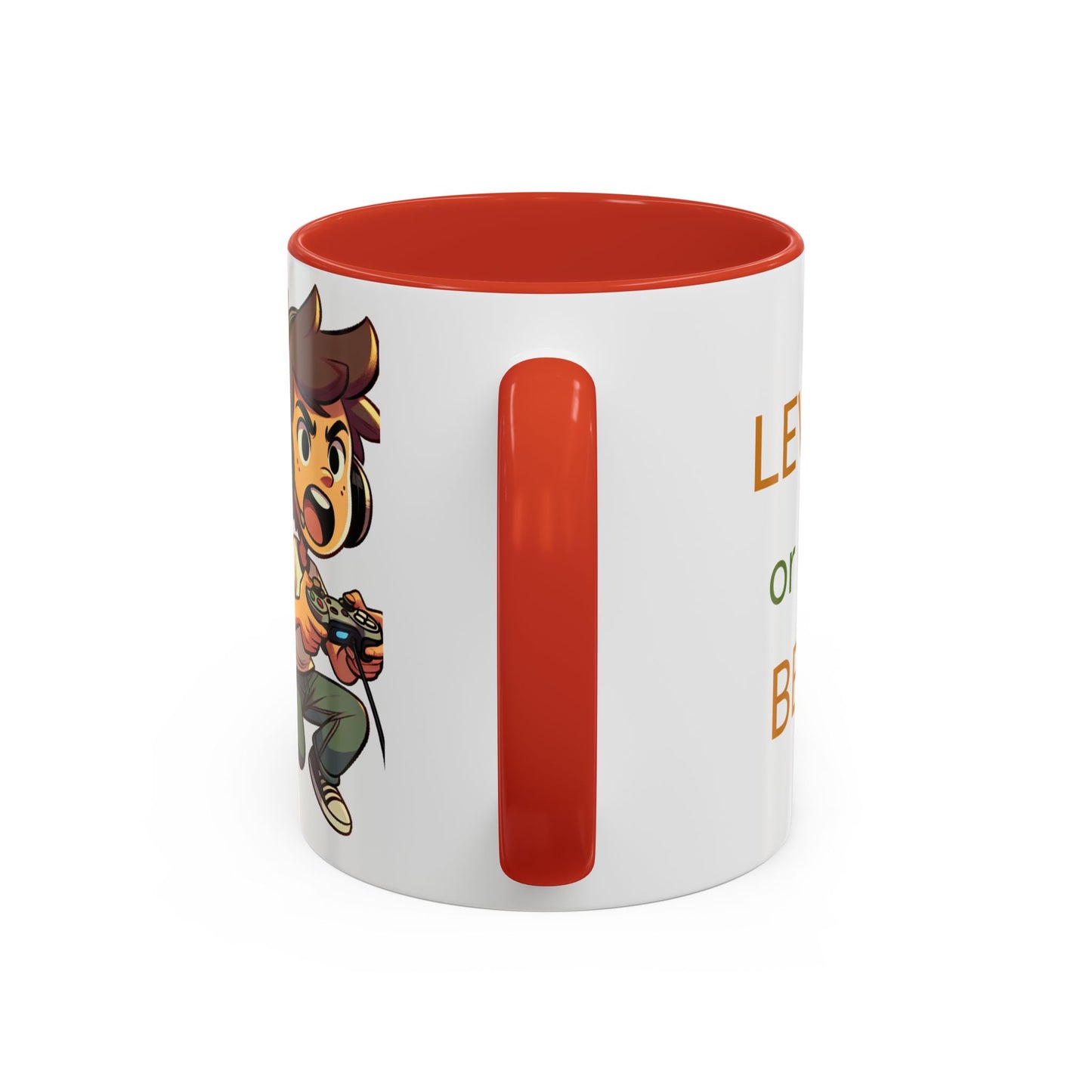 Gamer Motivational Coffee Mug - Level Up with Fun Design