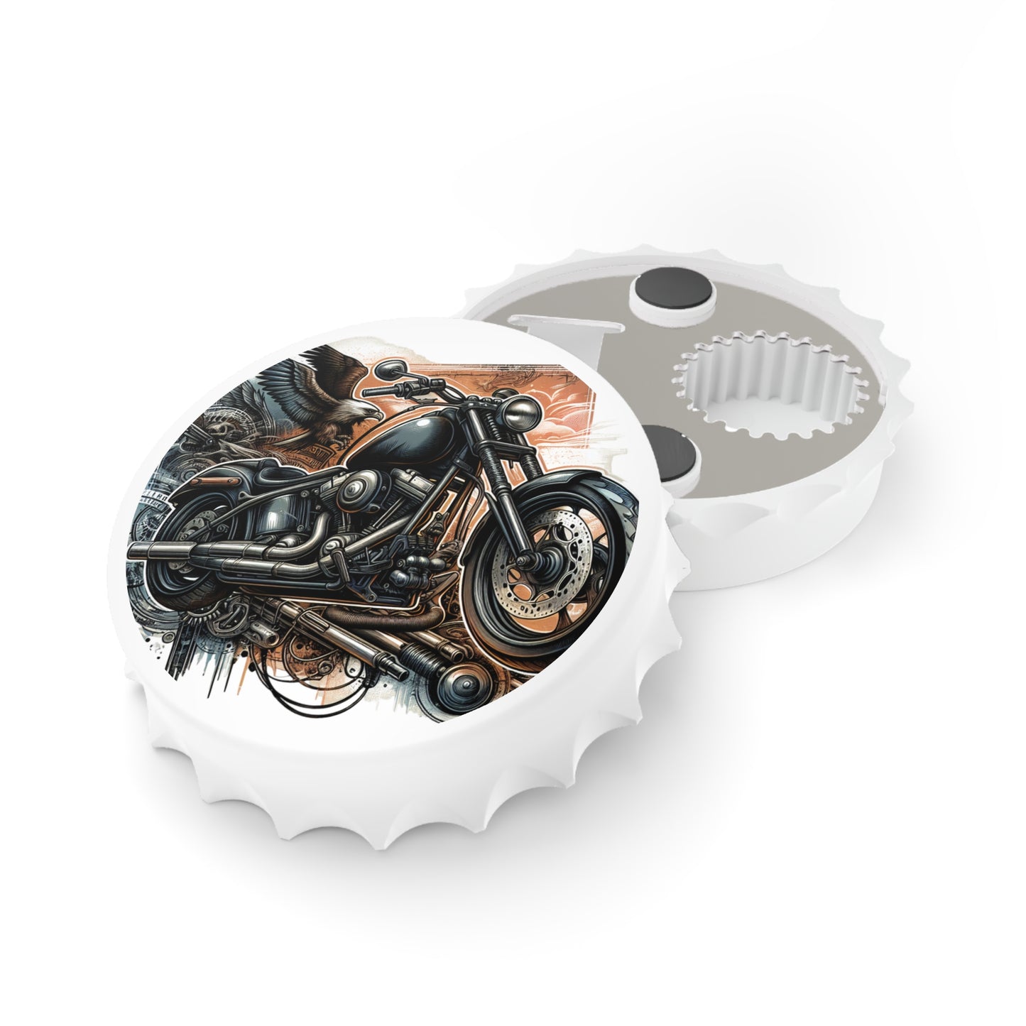 Harley Davidson Motorcycle Bottle Opener | Vintage Style Bar Accessory