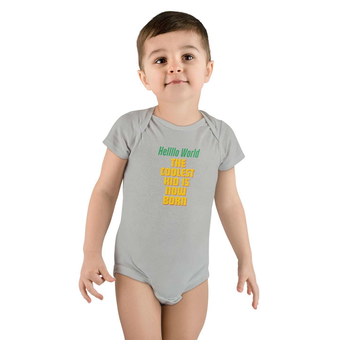 Coolest Kid Baby Onesie - Hello World Unisex Infant Bodysuit