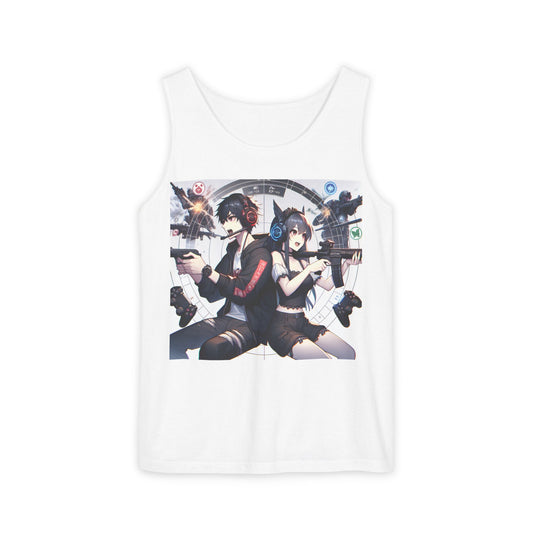 Gamer Unisex Tank Top - Loot Shoot Repeat Design