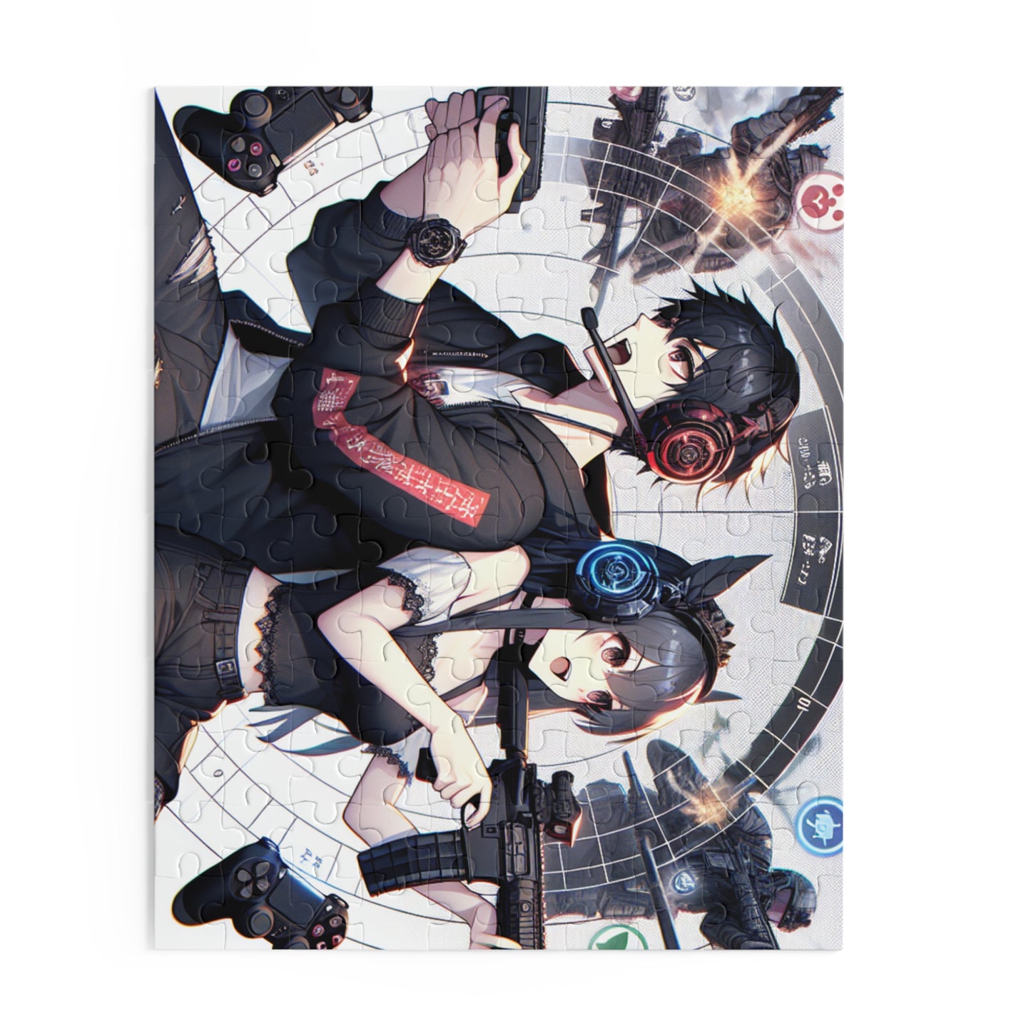 Gaming Couple Puzzle - 120, 252, 500-Piece Anime Art
