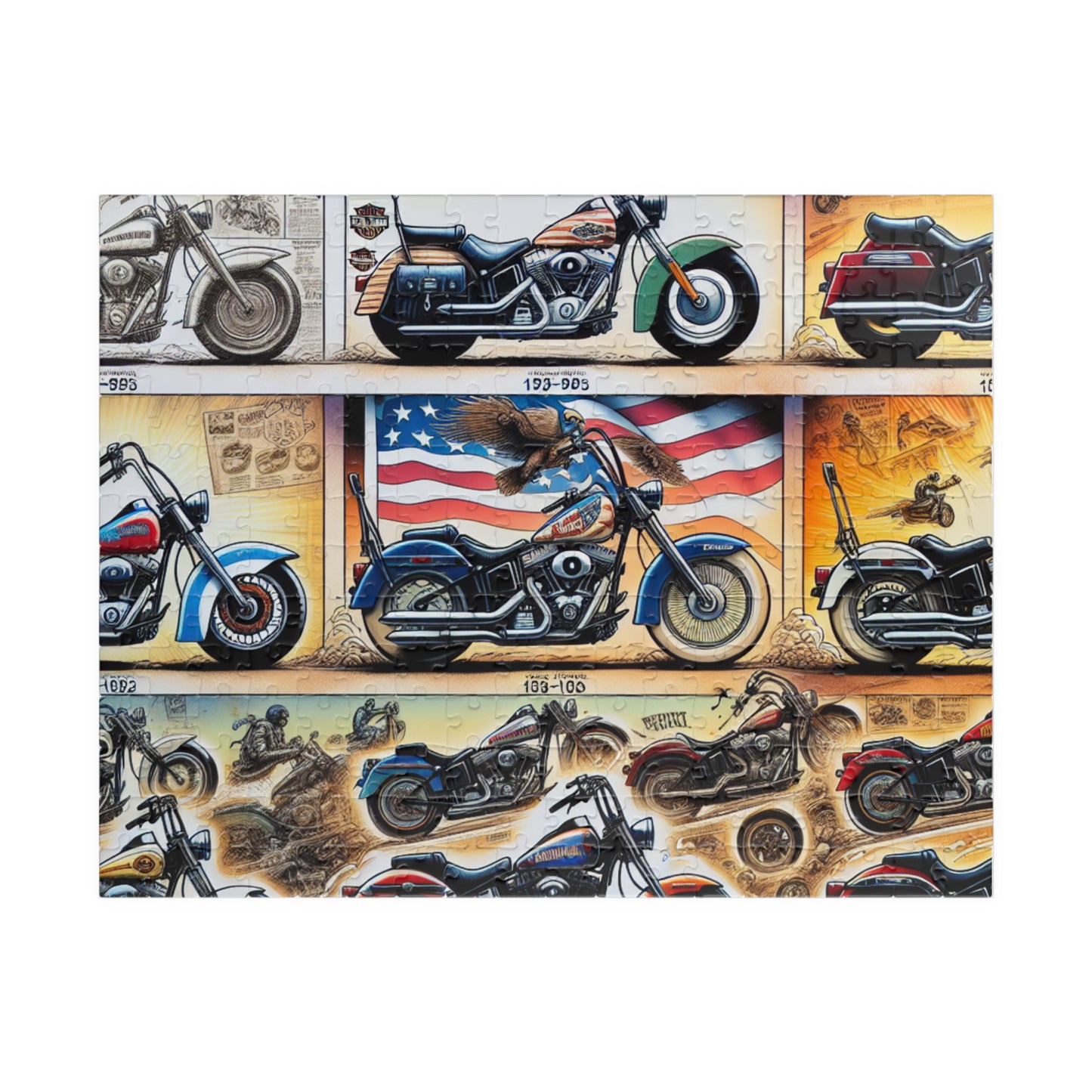 Motorcycle Puzzle (110, 252, 520, 1014-piece)
