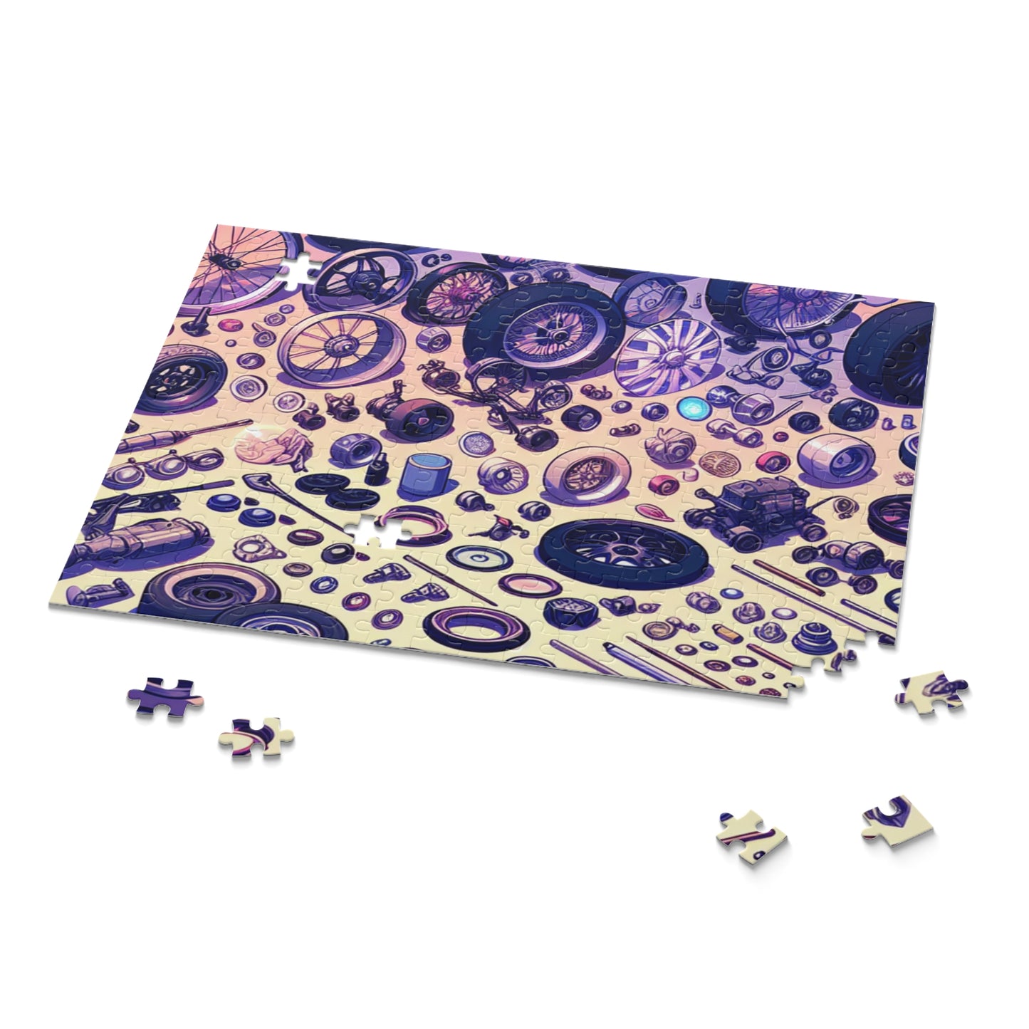 Vintage Auto Parts Puzzle - 120, 252, 500-Piece Jigsaw for Car Enthusiasts