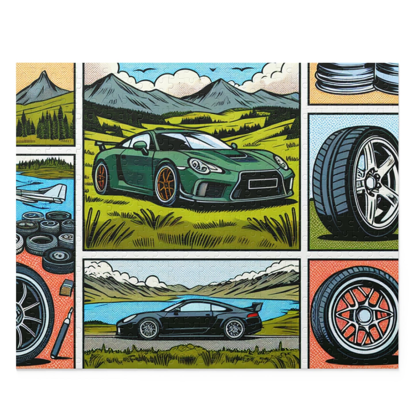 Automotive Adventure Puzzle - 120, 252, 500-Piece