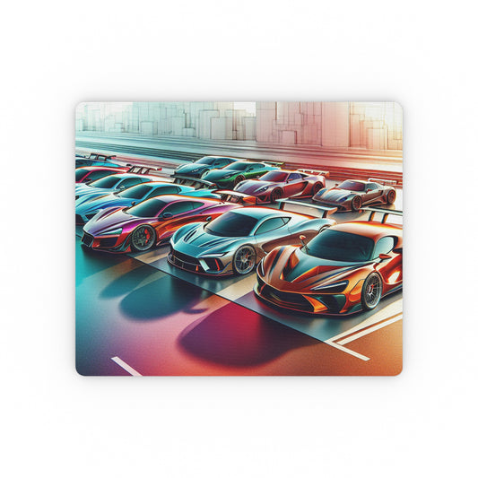 Racing Cars Rectangular Mouse Pad - Speed & Style for Auto Enthusiasts