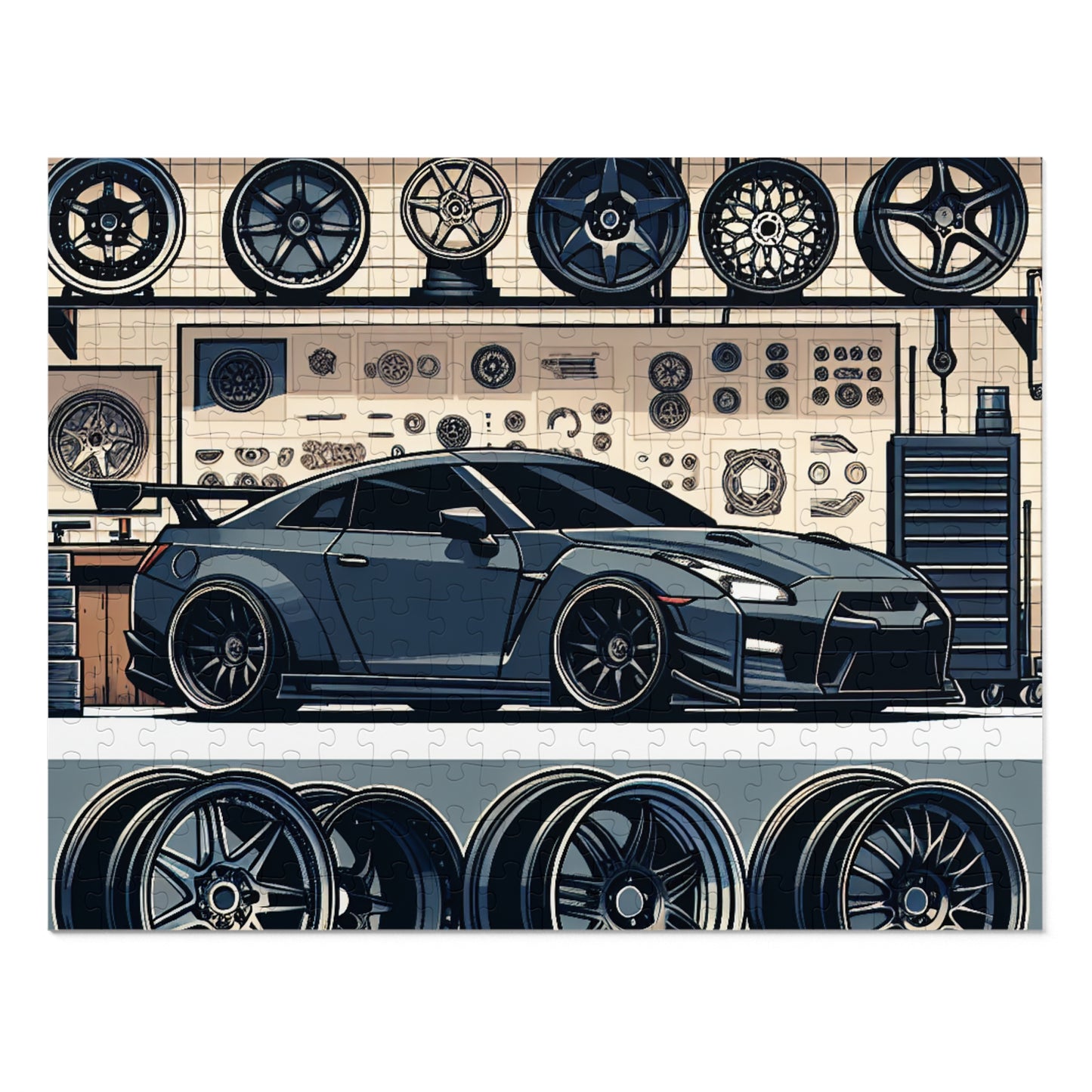 Automotive Enthusiast Jigsaw Puzzle with Tin - Perfect Gift for Car Lovers