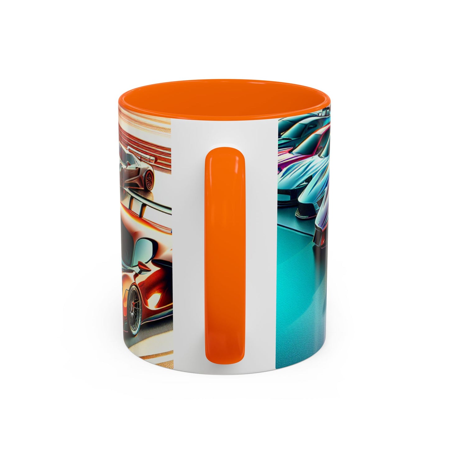 Racing Passion Accent Coffee Mug - Perfect Gift for Car Enthusiasts