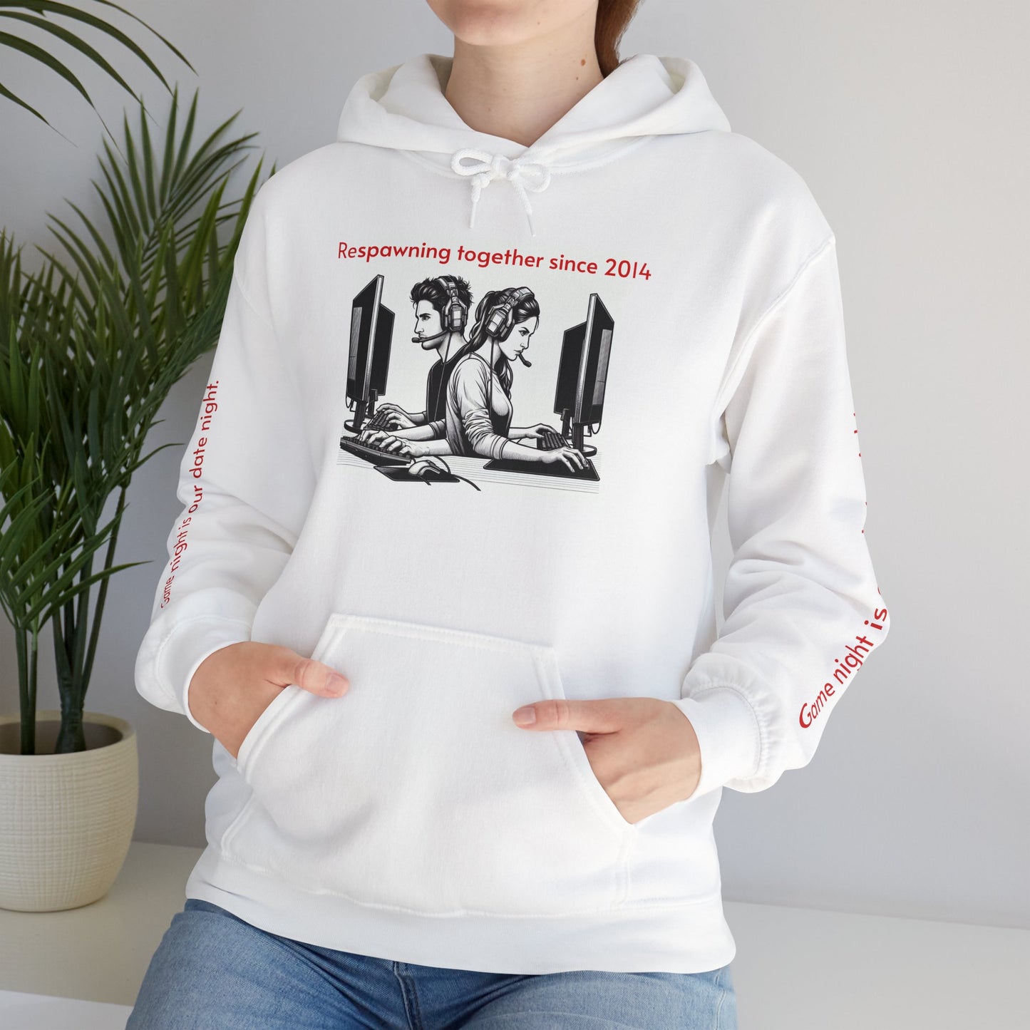 Couples Gaming Hoodie - 'I Found My Player 2' Sweatshirt for Game Nights