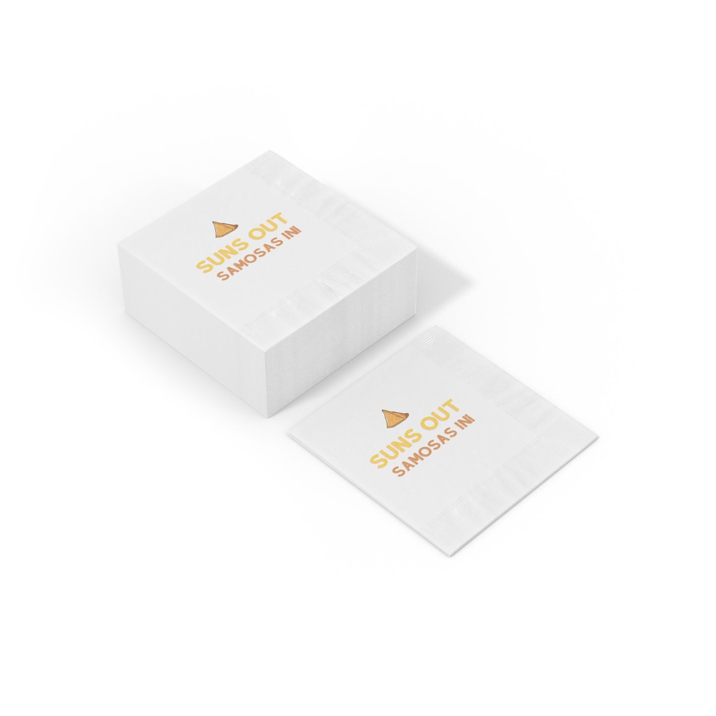 Suns Out Samosas In! Napkins - Fun Party Decor for Summer Gatherings